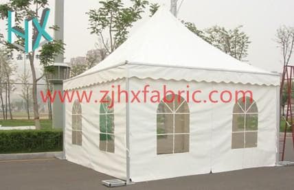 White Fabric Tent Awning Canvas Cover Tarpaulin